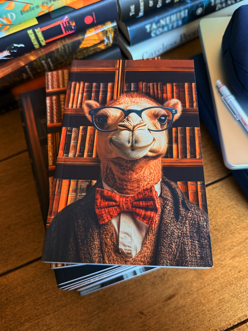 Professor Camelid, Literature - Softcover Notebook 5x8