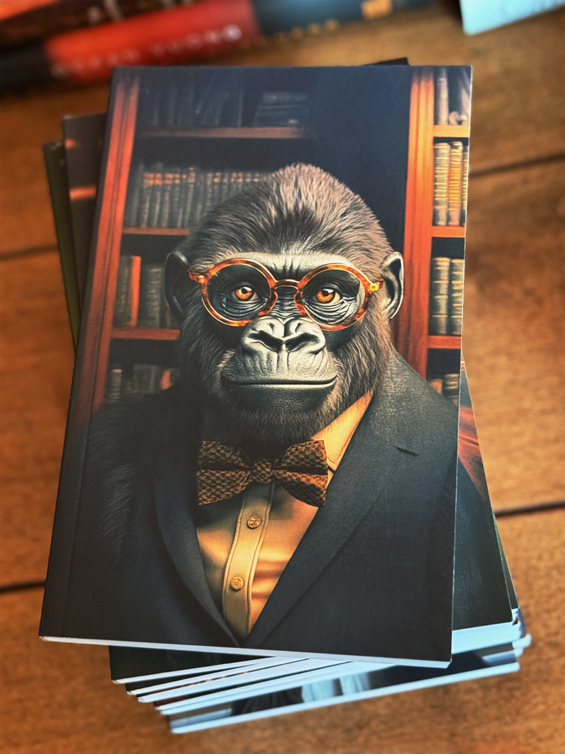 Professor Gorilla G., Education - Softcover Notebook 5x8
