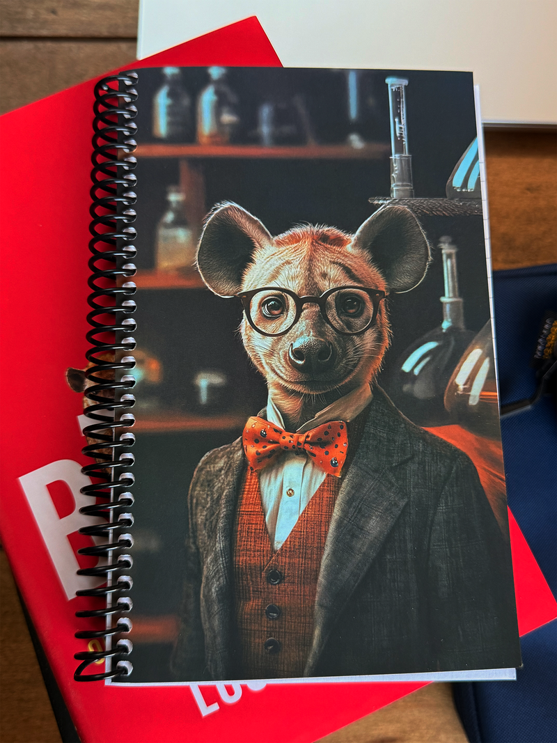 Professor Hyena, Chemistry - Spiral Notebook 5x8