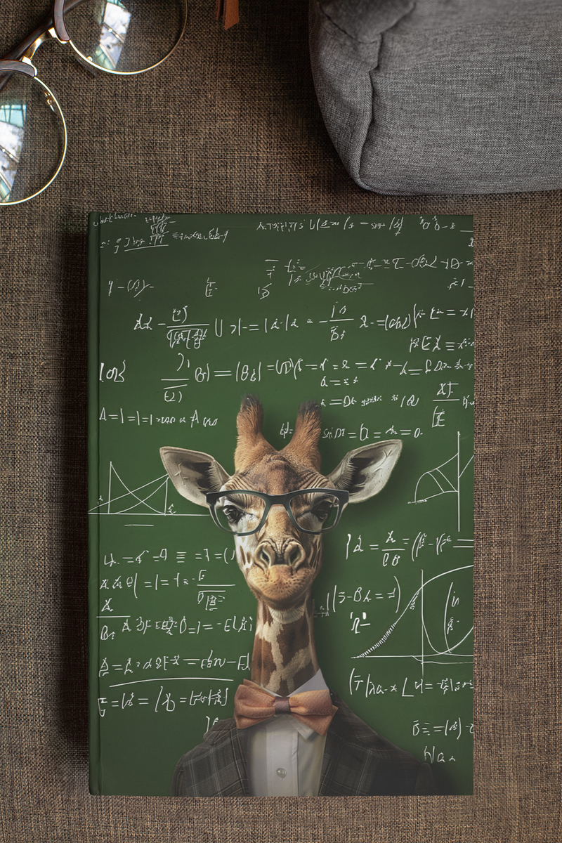 Professor Giraffidae, Physics - Hardcover Journal 5x8