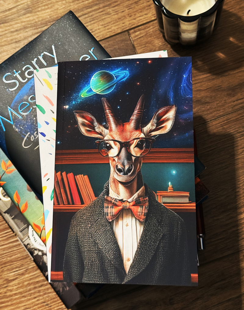Professor Okapi, Astronomy - Softcover Notebook 5x8