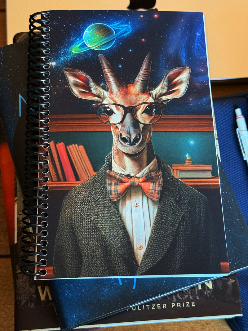 Professor Okapi, Astronomy - Spiral Notebook 5x8