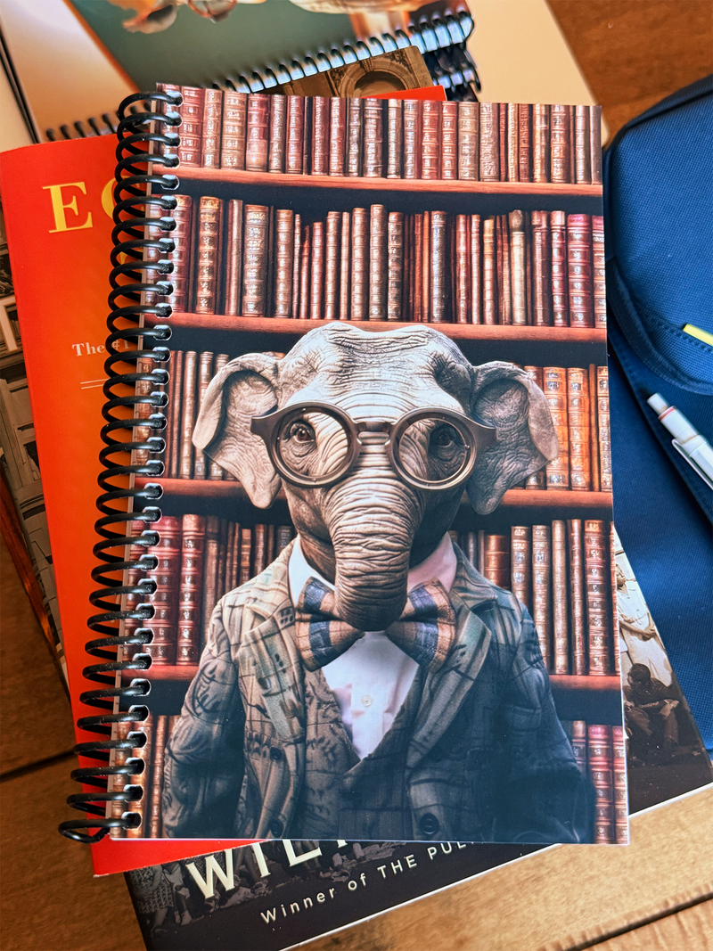 Professor Pachyderm, History - Spiral Notebook 5x8