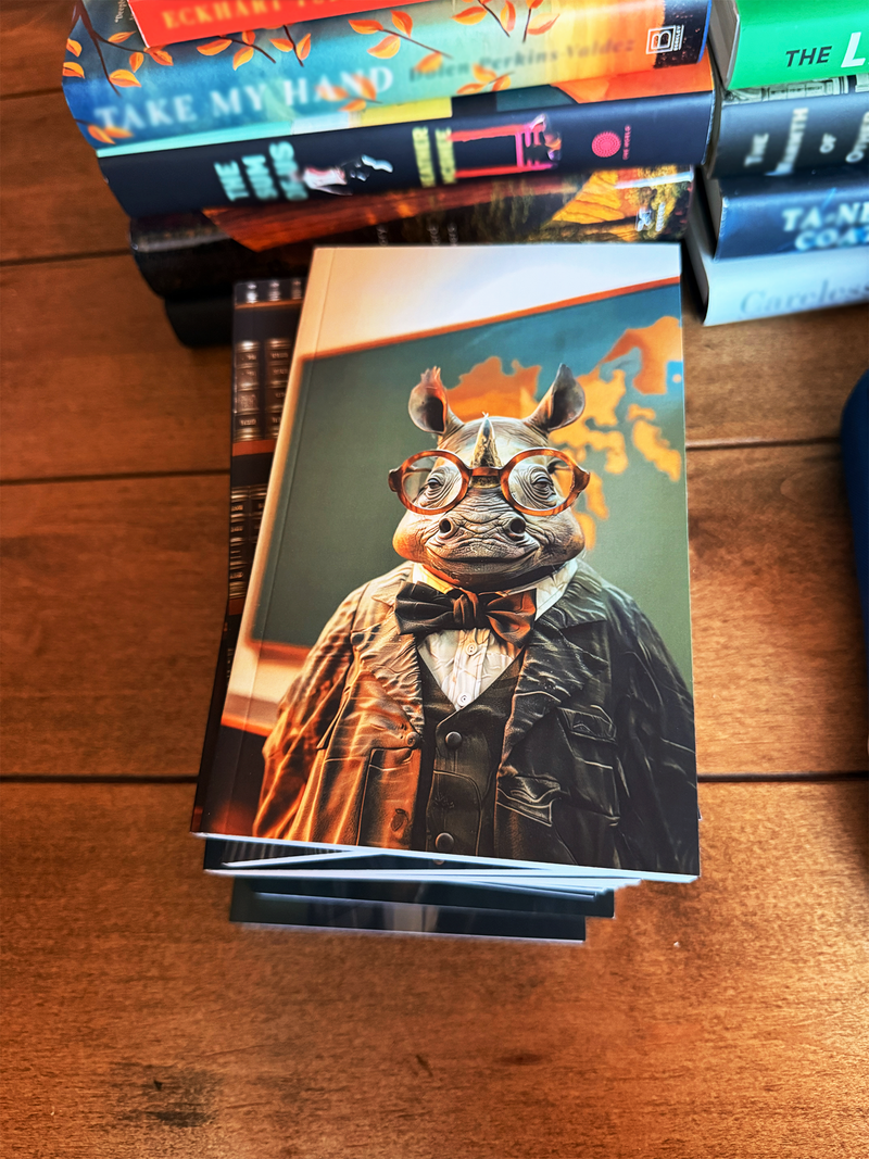 Professor Rhino, Geography - Softcover Notebook 5x8