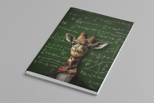 Professor Giraffidae Softcover Notebook 5x8