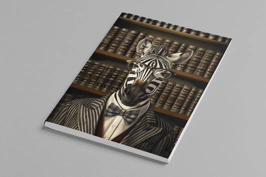 Professor Hippotigris Softcover Notebook 5x8