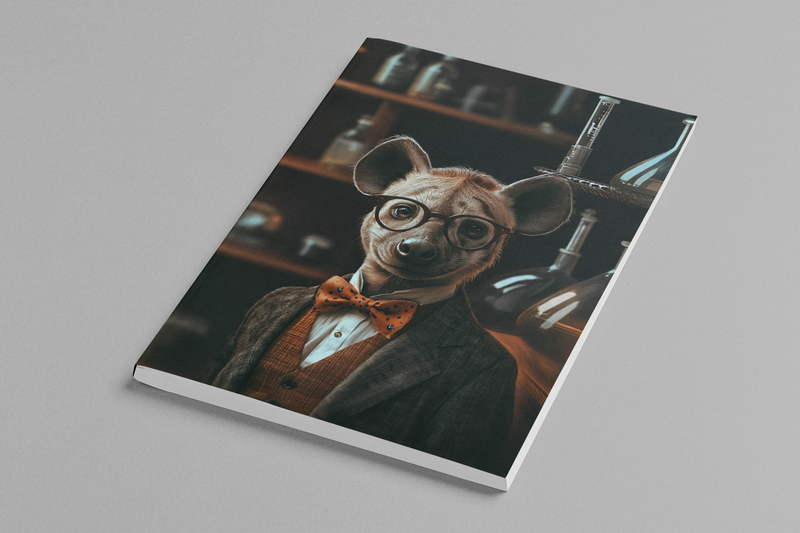 Professor Hyena, Chemistry -Softcover Notebook 5x8