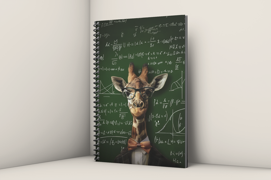 Professor Giraffidae Spiral Notebook 5x8