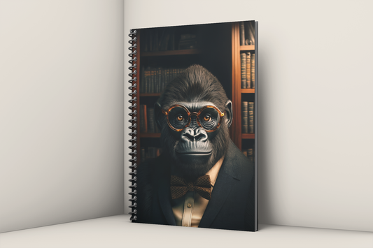 Professor Gorilla G. Spiral Notebook 5x8