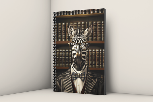 Professor Hippotigris Spiral Notebook 5x8