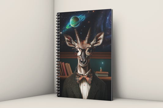 Professor Okapi Spiral Notebook 5x8