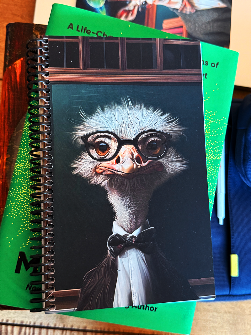 Professor Struthio, Communication - Spiral Notebook 5x8